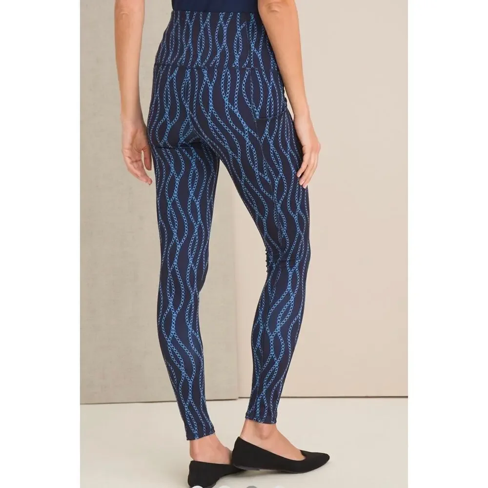 Chico’s women’s NWT’s Zenergy So Slimming wave Pocket leggings. Size large - Picture 5 of 8